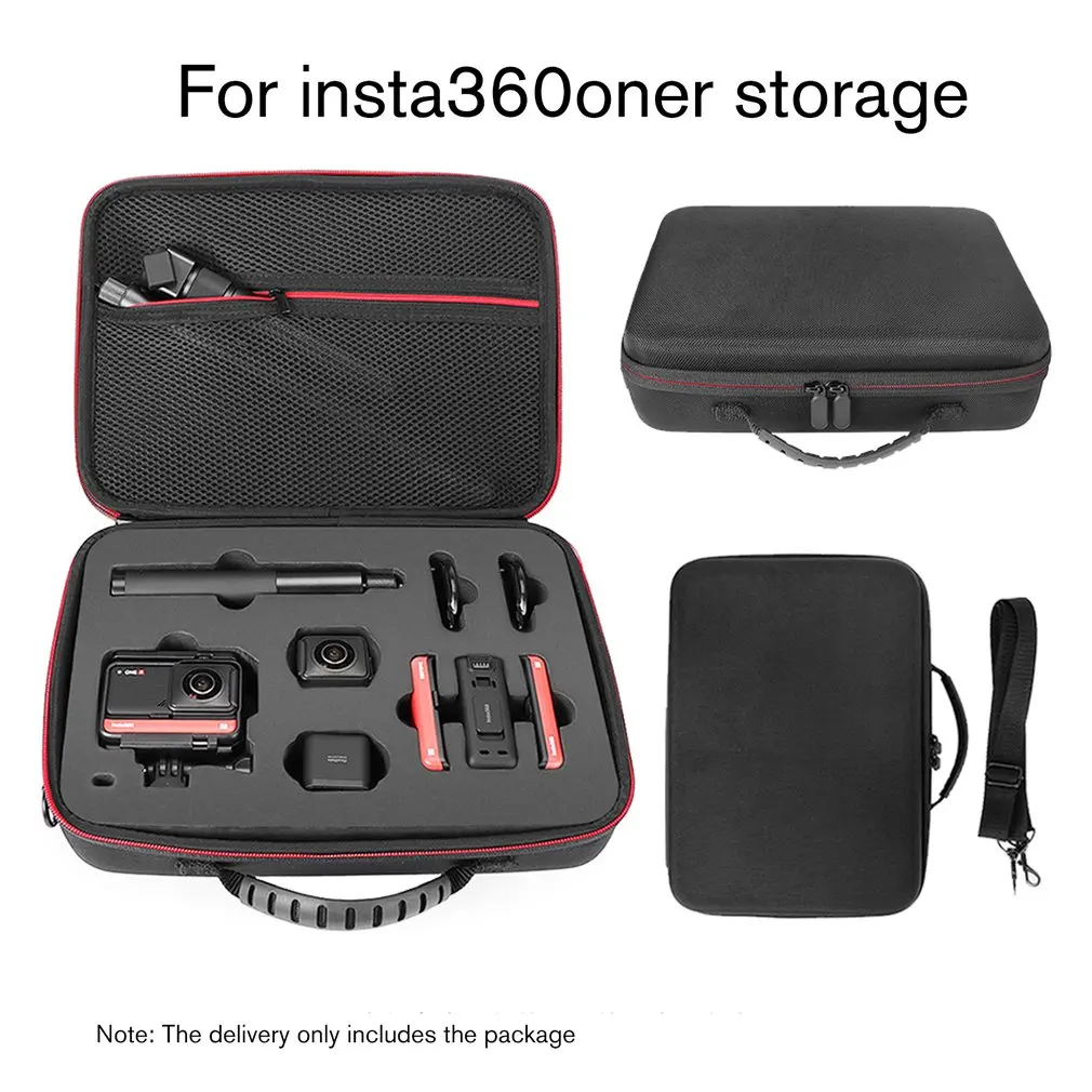 Mini lagaminas, Neperšlampamas Maišelis Laikymui Sunkiai Shell Langelį Insta360 VIENAS R Fotoaparatą, Nešiojamą Gimbal Priedai