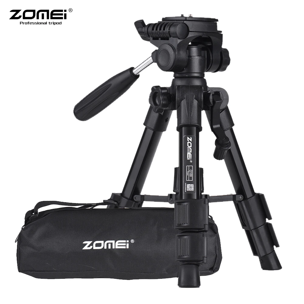 ZOMEI Q100 Lengvas, Nešiojamas Mini Stalo Trikojo, Fotoaparato Kelionės Trikojo w/ Greitas Išleisti Plat Canon Nikon DSLR Išmanųjį telefoną