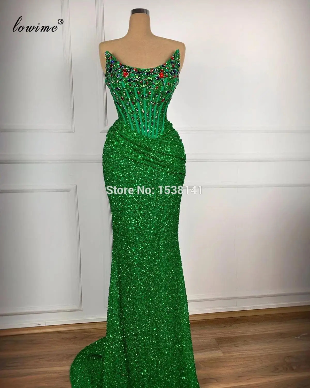Plus Size Green Prom Dresses Undinė Ilgai Kristalai Kokteilių Suknelės Moterims Vakarėlis Arabų Vakare Chalatai Suknie Wieczorowe