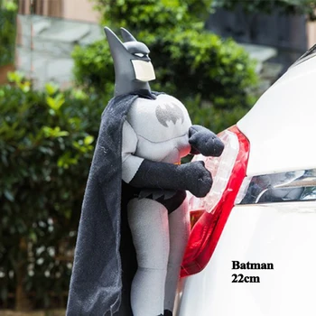 1pc Juokingas Animacinių filmų Automobilio Stogo Lėlės Pliušinis Žaislas Automobilis Optikos Reikmenys Apdailos Sumedėjusių Mario Luigi Superman Batman VW Audi Tesla