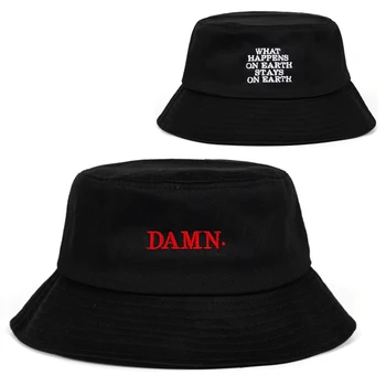 2019 naujausias juoda kibiro kepurę moterims, vyrams NUSISPJAUTI siuvinėjimo žvejų skrybėlių mados kibirą kepurės prekės skrybėlės mados u