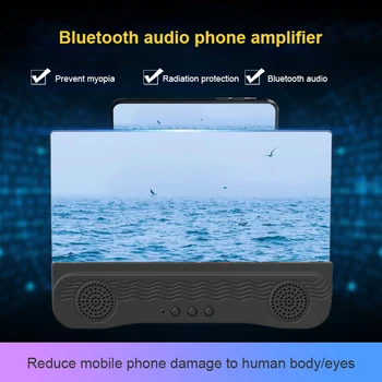 2020 m. Nauja Universali 12 colių 3D Telefono Ekrane Stiprintuvo HD Blu-ray Didinamojo stiklo Mobiliojo Telefono su 