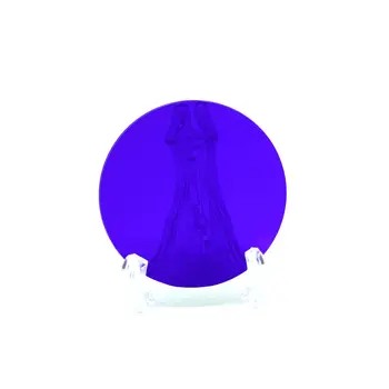 5vnt skersmuo 40mm, 2mm storio, optinė, mėlyna spalva filtro stiklo tipas QB29