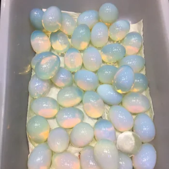 70g Natūralios Aukščiausios Kokybės Opal Šviečia Sklandžiai Kiaušinio Formos pusbrangių Akmenų 1pcs
