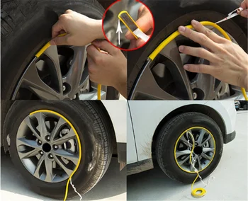 Automobilių reikmenys padangų apsauginis žiedas, bamperis varantys dekoravimo lipduką 