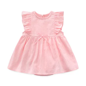 Baby girl vasaros drabužių rinkinys baby girl drabužiai, apranga medvilnė, naujas gimęs kūdikis drabužius mergina dovana 0 3 6 mėnesius 2019 krikšto suknelė
