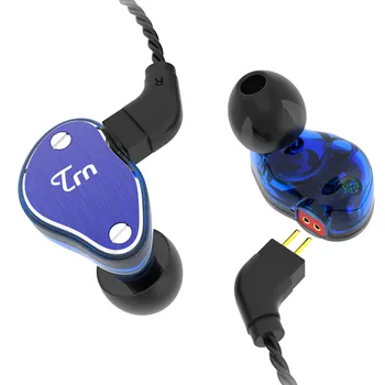 Binmer in-ear žiedas geležies ausinės mobilųjį telefoną tinka garso ir vaizdo žemų dažnių garsiakalbis viela-reguliuojamas microphoneless ausinių