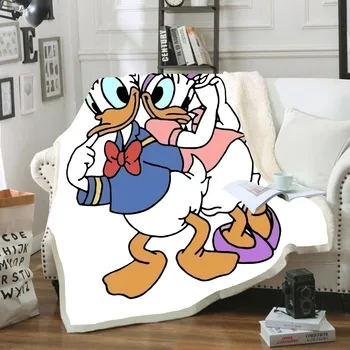 Disney Daisy Duck ančiukas Donaldas Pora Kūdikiams Pliušinis Antklodė Mesti Sofa-Lova Padengti Vienu Twin Patalynės Berniukams, Mergaitėms, Vaikams, Dovanos