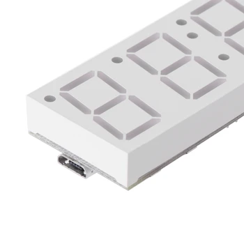 DS3231 Elektroninių PASIDARYK pats 0.8 colių Dot Matrix LED Laikrodis Rinkinys 4 Skaitmenų Ekranas 5V Mciro USB Automobilinis Laikrodis