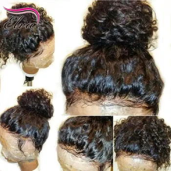 Garbanotas Nėriniai Priekiniai Perukas 13x4 Brazilijos Nėriniai Priekiniai Žmogaus Plaukų Perukai Su Kūdikių Plaukus Remy Plaukų Glueless Perukai Už juodaodžių Moterų Plaukų Elva