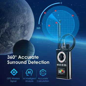 K88 Multi-funkcija Anti-spy Detektoriumi, vaizdo Kameros GSM Garso Klaidą Finder GPS Signalas, DAŽNIŲ aptikimo funkcija Aptikti Eavesdropper Apsaugoti Privatumą
