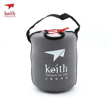 Keith Titano Ryžių Dubenėlį Gryno Titano Bento Dėžutės Lauko Ultra-Light Nešiojamų Stalo Derinys Trijų Dalių Kostiumą Ti5378