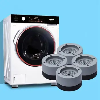 Keturių pakrovimo būgno skalbimo mašina, šaldytuvas gumos kojų kilimėliai universal fiksuotojo priešslydžio sistema smūgio absorbcijos padidintam kojų