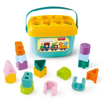 Kūrybinis Žvalgybos Dėžutėje Geometrinės Formos Rūšiavimo Kūdikių Pažinimo Ir Suderintu Statybos Blokus Vaikai Anksti Švietimo Žaislai