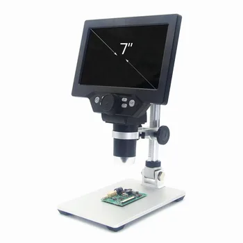 Mustool G1200 2019 Naujausias Skaitmeninio Mikroskopo 12MP 7 Colių HD LCD Ekranas 1-1200X Nuolatinio Stiprinimo Pasukti didinamasis stiklas
