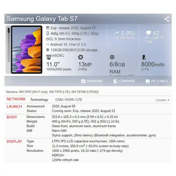 Naujas PU Odos, Skirtas Samsung Galaxy Tab S7 Plus Atveju su Pieštuku Laikiklio Dangtelį Galaxy Tab S7 T870 T875 11 colių 