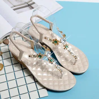 -----Naujas vasaros mados atidaryti tne moterų sandalai atsitiktinis pleišto kulno ausies pleišto moterų batai