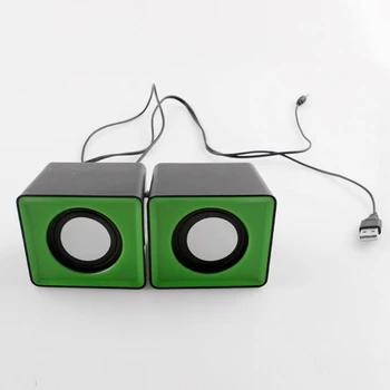 Naują Laidinę Mini Garsiakalbiai USB 2.0 Nešiojamas KOMPIUTERIS, MP3 Multimedijos Garsiakalbis Atsitiktine Spalva