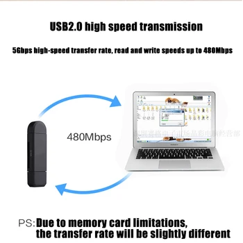 OSEVPORF OTG Micro SD Kortelių Skaitytuvas USB 2.0 Nešiojamas Priedai USB Adapteris Flash Drive Smart Atminties Kortelių Skaitytuvą, C Tipo