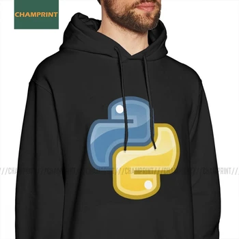 Python Logotipas vyriški Megztiniai su Gobtuvu Vintage Stiliaus, Programuotojas, Programavimas, Programinės įrangos, Išgrynintas Medvilnės Hoodie Streetwear Gobtuvu Viršūnės
