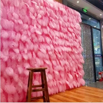 Rožinė 15-20cm plunksnos Gimtadienio Stručio Plunksna Vestuvių dekoravimo reikmenys balta Backdrops foto prop šalies sienų papuošimai