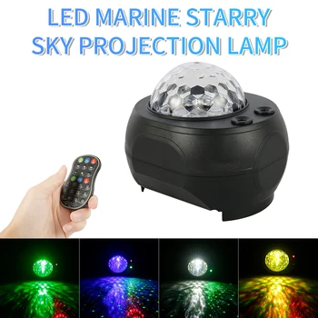 Spalvinga Žvaigždėtas Dangaus Projektorius Lempos Blueteeth USB Balso Kontrolės Muzikos Grotuvas LED Nakties Šviesos Projekcija Lempos Miegamojo Puošimas Dovana