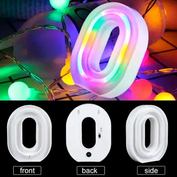 Staraise Staraise Neon LED Lempos 0-9 Skaičių, LED Apšvietimas, Apdaila, Vaikams 1-asis Gimtadienis Suaugusiųjų Gimtadienio Namų Dekoro