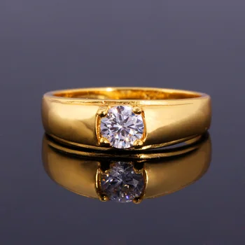 U7 Klasikinis Kubinis Cirkonis Žiedai Moterų Mados Aukso/Sidabro Spalvos Aukščiausios Kokybės Blizgus Kristalų Vestuviniai Žiedai R305