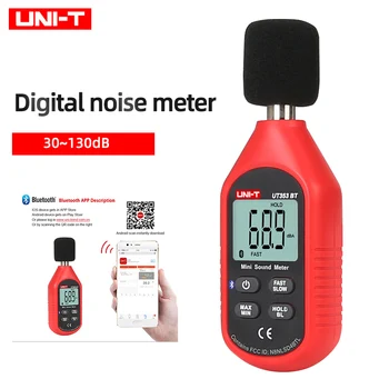 VIENETO UT353BT triukšmo matuoklį decibelų matuoklis 30~130dB mini audio 