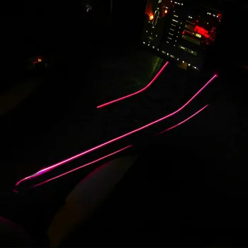 Įvairių Spalvų LED Šviesos Automobilio Interjero Aksesuarų Keitimo Kontrolės Lemputė Tesla model 3 Šviesos Juostelės