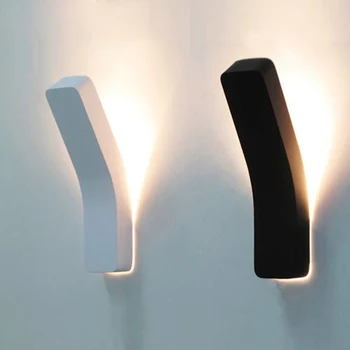 šiuolaikinių led sieniniai šviestuvai AC85-265V 3 W LED naktiniai šviestuvai, namų didelės galios led siena lempos, miegamojo Apšvietimas/šviesos