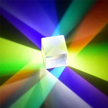 Švietimo Aksesuaras Optinio Stiklo X-cube Dichroic Prizmę RGB Combiner Splitter Švietimo Dovanų Klasės Fizikos Cube Dizainas